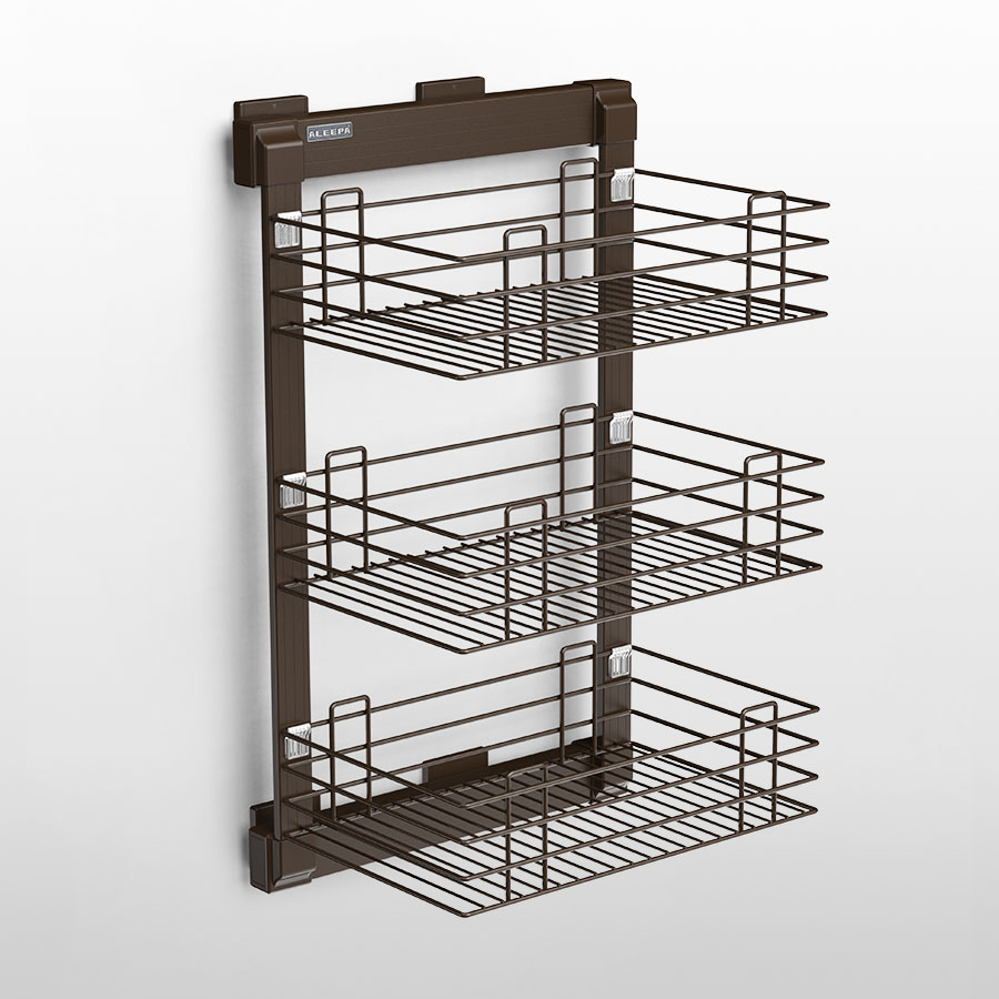 三層側拉網籃